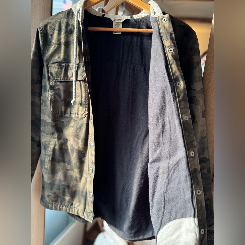 Duluth Trading Co Jean Camo Hooded Jacket Small - Picture 3 of 4